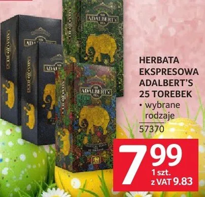 Herbata ekspresowa ADALBERT'S 25 TOREBEK promocja w Selgros