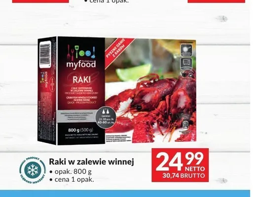 Raki w zalewie winnej Myfood promocja w Makro
