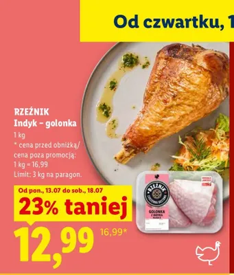 Golonka z indyka Rzeźnik promocja w Lidl