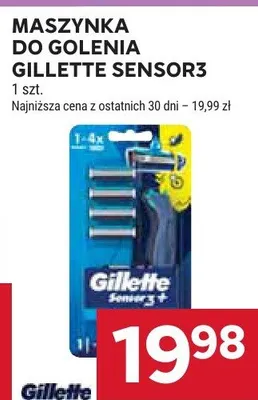 Maszynka do golenia Gillette Sensor3 promocja w Stokrotka