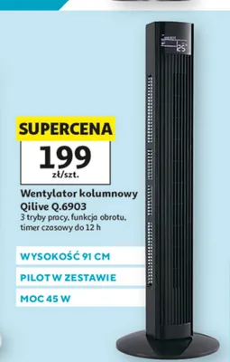 Wentylator kolumnowy Qilive Q.6903 promocja w Auchan