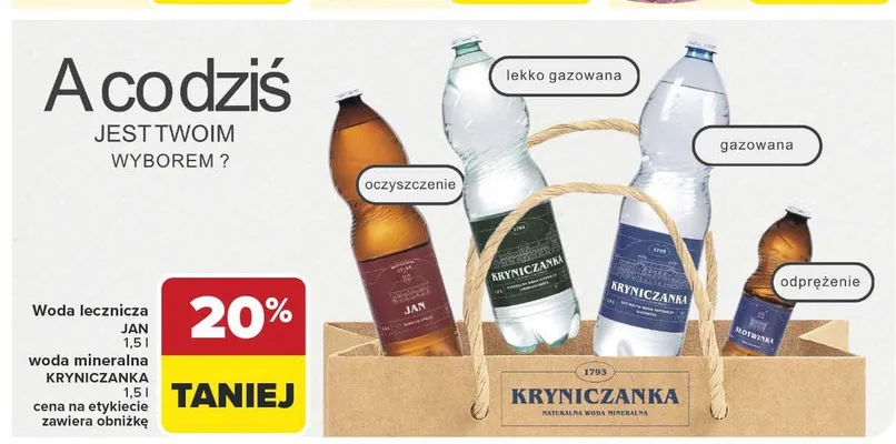 Woda lecznicza Słotwinka promocja w Carrefour Market
