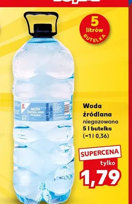 Woda źródlana niegazowana K-Classic promocja w Kaufland
