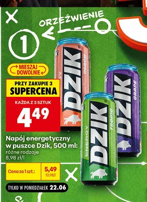 Napój energetyczny mojito Be power promocja w Biedronka