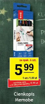 Cienkopisy Memobe 6-pak promocja w Gram Market