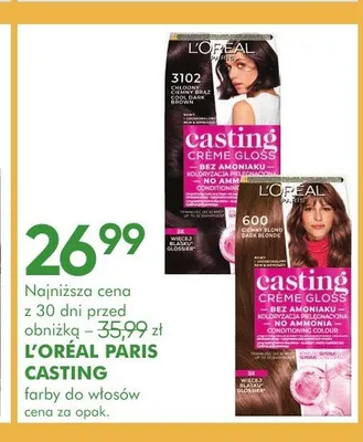 Farba do włosów L'Oréal Paris Casting Crème Gloss 600 promocja w Super-Pharm