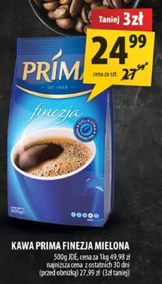 Kawa Prima Finezja mielona promocja w Arhelan
