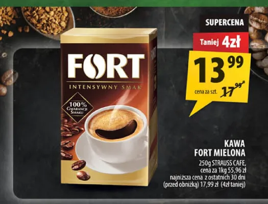 Kawa mielona Fort promocja w Arhelan