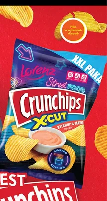 Chipsy Lorenz Crunchips X-Cut Ketchup & Mayo promocja w Biedronka