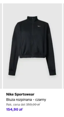 Bluza rozpinana Nike Sportswear czarny promocja w Lounge by Zalando