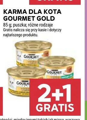 Karma dla kota Gourmet Gold promocja w Stokrotka