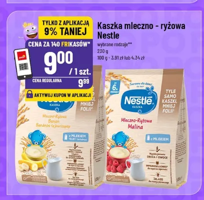 Kaszka mleczno-ryżowa Nestle banan promocja w POLOmarket
