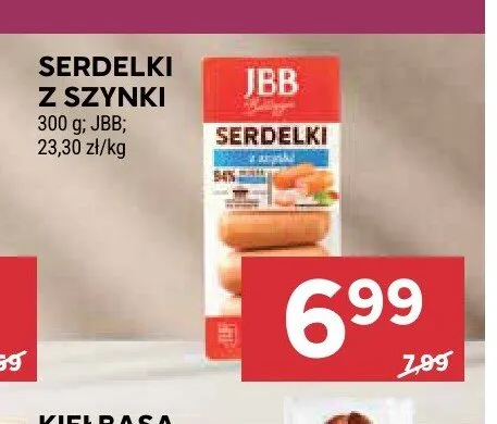 Serdelki z szynki JBB promocja w Stokrotka