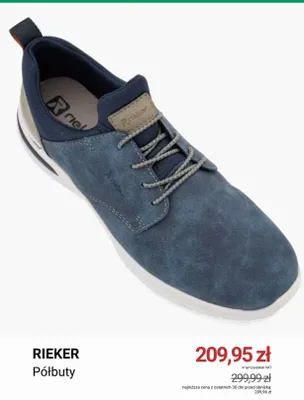 Półbuty Rieker promocja w Deichmann