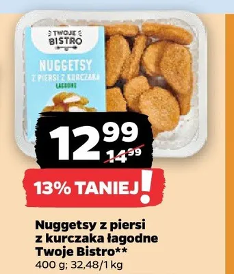Nuggetsy z piersi z kurczaka łagodne promocja w Netto