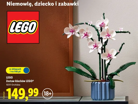Zestaw klocków 10311 Orchidea promocja w Lidl
