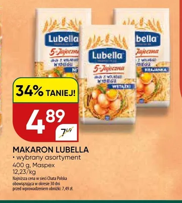 Makaron Lubella 5-Jajeczna Krajanka promocja w Chata Polska