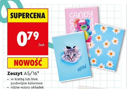 Zeszyt A5 16 kartek Top 2000 promocja w Biedronka