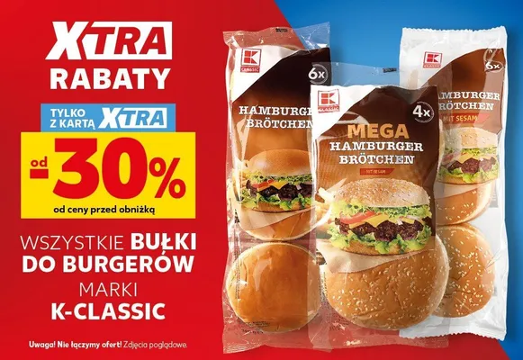 Bułki do hamburgerów czarne Tastino promocja w Kaufland