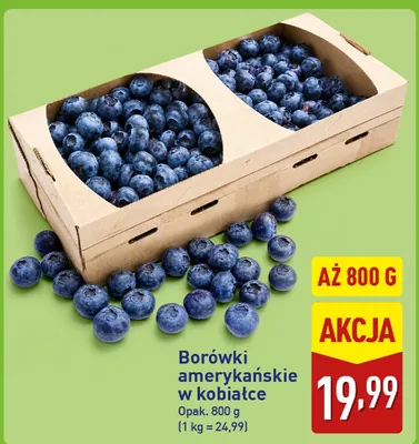 Borówka amerykańska Biedronka promocja w Aldi