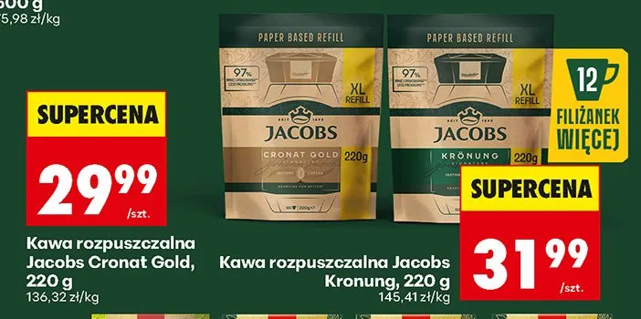 Kawa rozpuszczalna Cronat Gold promocja w Biedronka