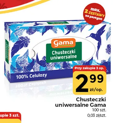 Chusteczki uniwersalne Gama promocja w Społem Częstochowa