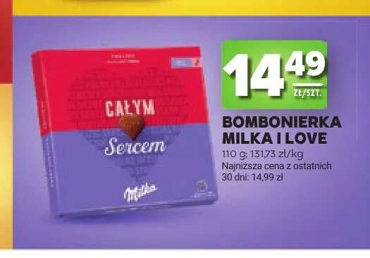 Bombonierka Milka I Love promocja w Stokrotka