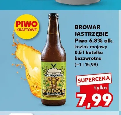 Piwo Jastrzębie koźlak majowy 6,8% alk. promocja w Kaufland