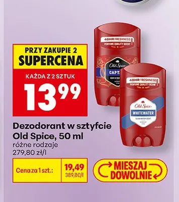 Dezodorant w sztyfcie Old Spice Whitewater promocja w Biedronka