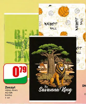 Zeszyt A5 w kratkę promocja w Dino