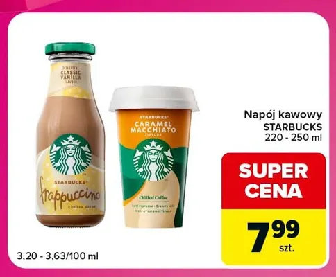 Napój kawowy Starbucks Caramel Macchiato promocja w Carrefour Express