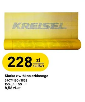 Siatka z włókna szklanego KREISEL promocja w Castorama