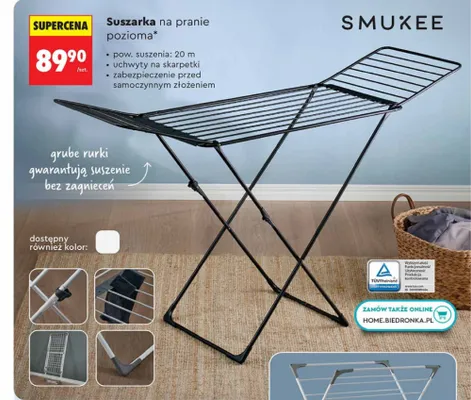 Suszarka na pranie pozioma promocja w Biedronka