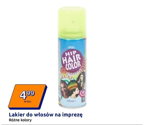 Lakier do włosów na imprezę różne kolory promocja w Action