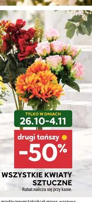 Kwiaty sztuczne promocja w Stokrotka