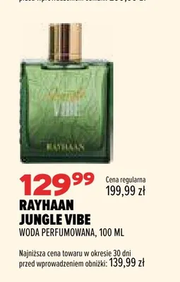 Woda perfumowana Rayhaan Jungle Vibe promocja w Drogerie Natura