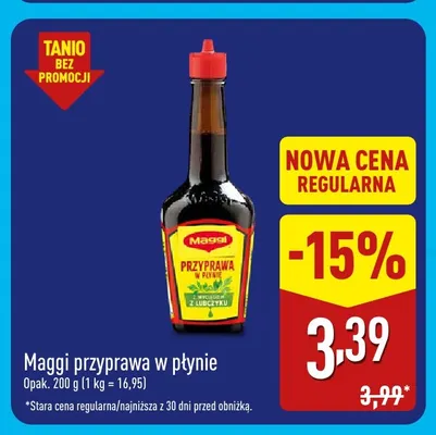 Przyprawa w płynie Maggi promocja w Aldi