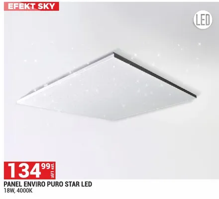 Panel Enviro Puro Star LED 18W, 4000K promocja w Merkury Market