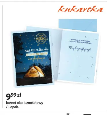 Karnet okolicznościowy Kukartka promocja w Empik