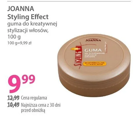 Guma do kreatywnej stylizacji włosów JOANNA Styling Effect promocja w Hebe