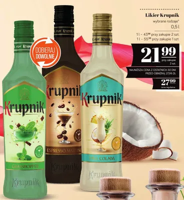 Likier Krupnik Grasshopper promocja w POLOmarket