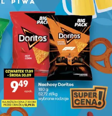 Nachosy Doritos Nacho Cheese promocja w Delikatesy Centrum
