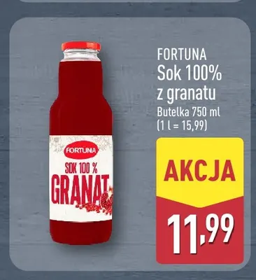 Sok z granatu Fortuna 100% promocja w Aldi