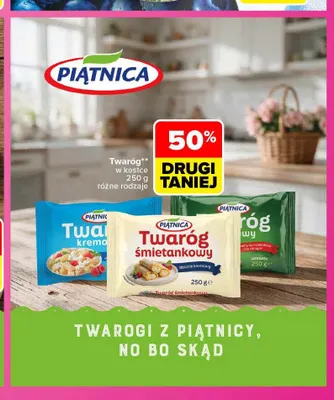 Twaróg w kostce Piątnica promocja w Carrefour