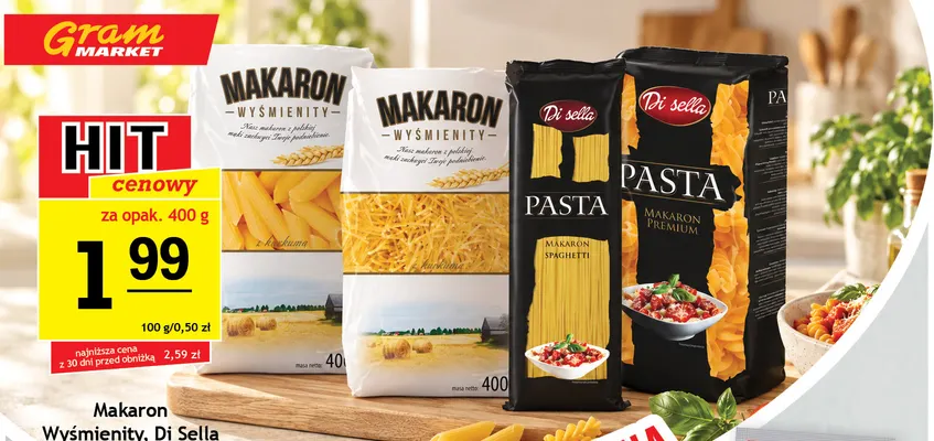 Makaron Di Sella promocja w Gram Market