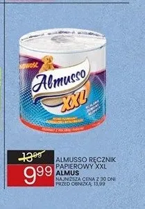 Ręcznik papierowy Almusso XXL promocja w Wafelek