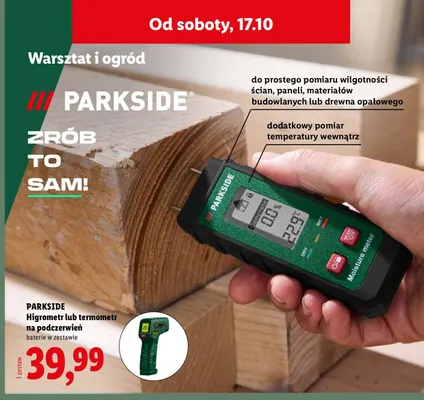 Higrometr Parkside promocja w Lidl