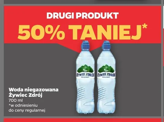 Woda niegazowana Żywiec Zdrój promocja w Netto