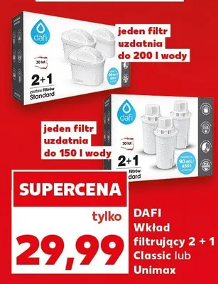 Wkład filtrujący 2 + 1 Classic  promocja w Kaufland