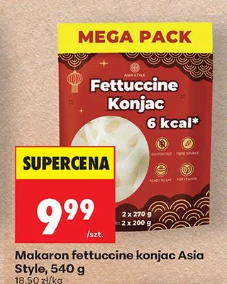 Makaron fettuccine konjac Asia Style promocja w Biedronka